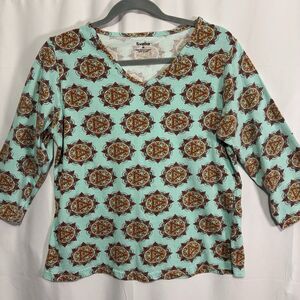 Svaha Organic Cotton STEM Pi Print Top M Geeky Tech Graphic Math Teacher Nerd